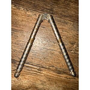 Vintage HMB Silver Metal Nutcracker Nut Cracker‎ Tool Kitchenware Collectible